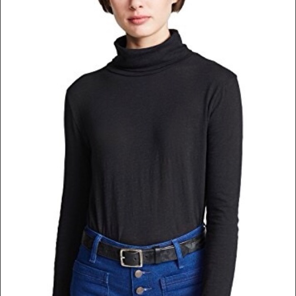 Madewell Whisper Black Turtleneck